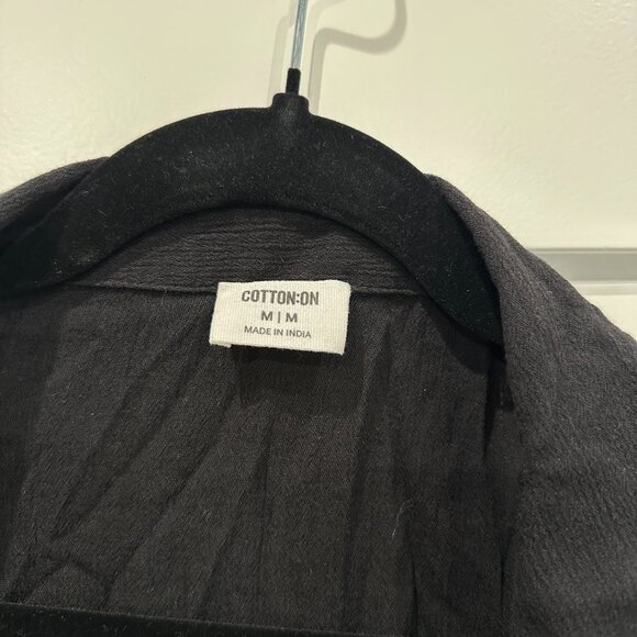 Cotton On Black Long Sleeve Button-Up - Picture 3 of 3